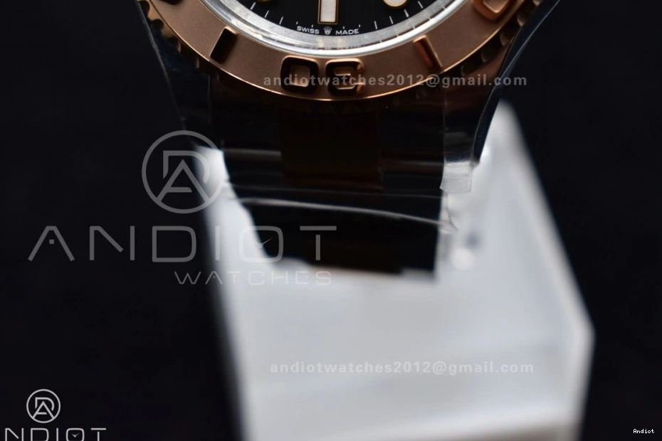 Steel Yacht-Master SS 904L Bracelet Dial 1:1 Best Gold Edition On VR3235 126621 Rose Black Clean Plated 0426